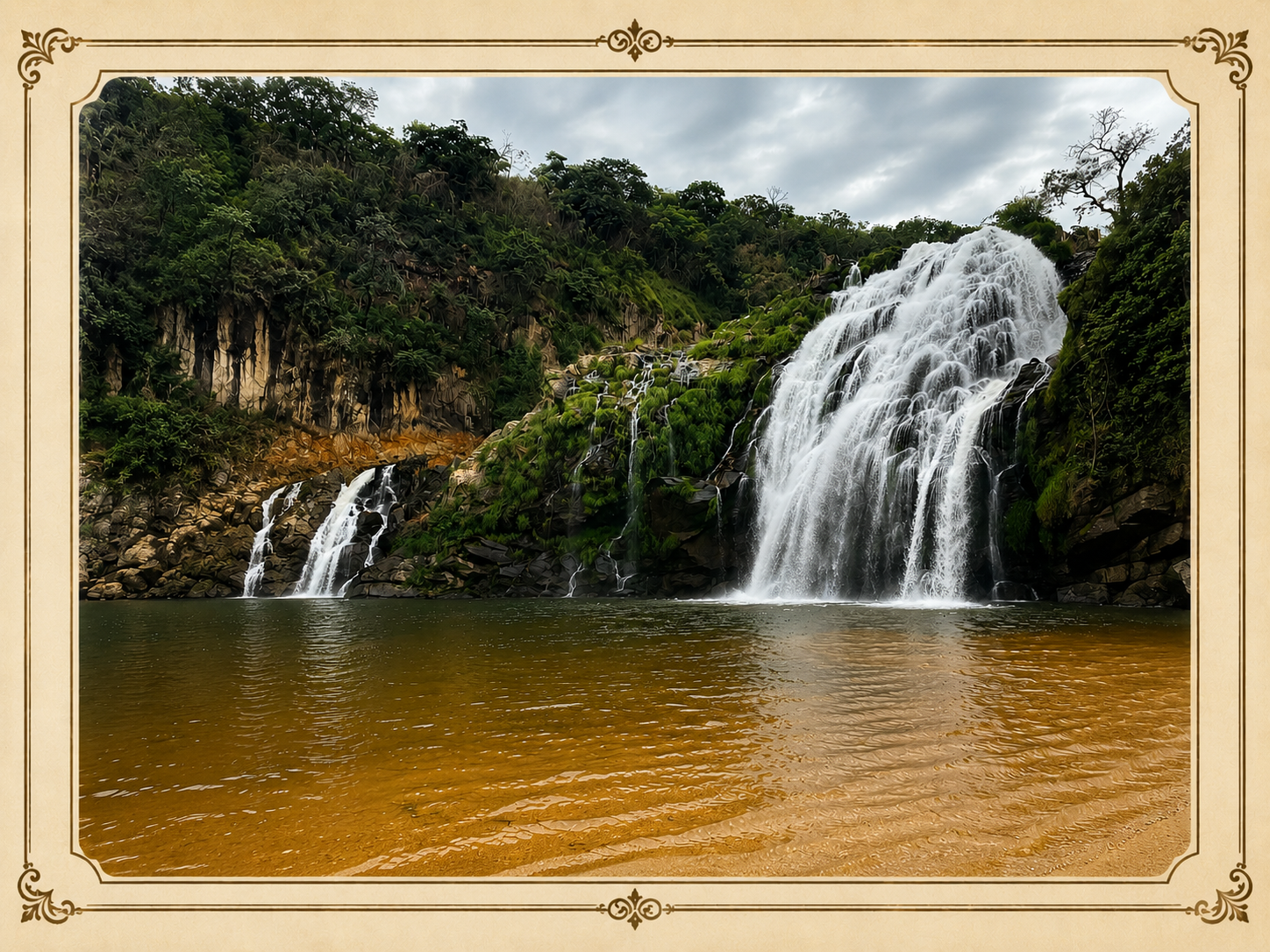 Cachoeira na região do São João Batista do Glória. (Foto: Igor Vieira)